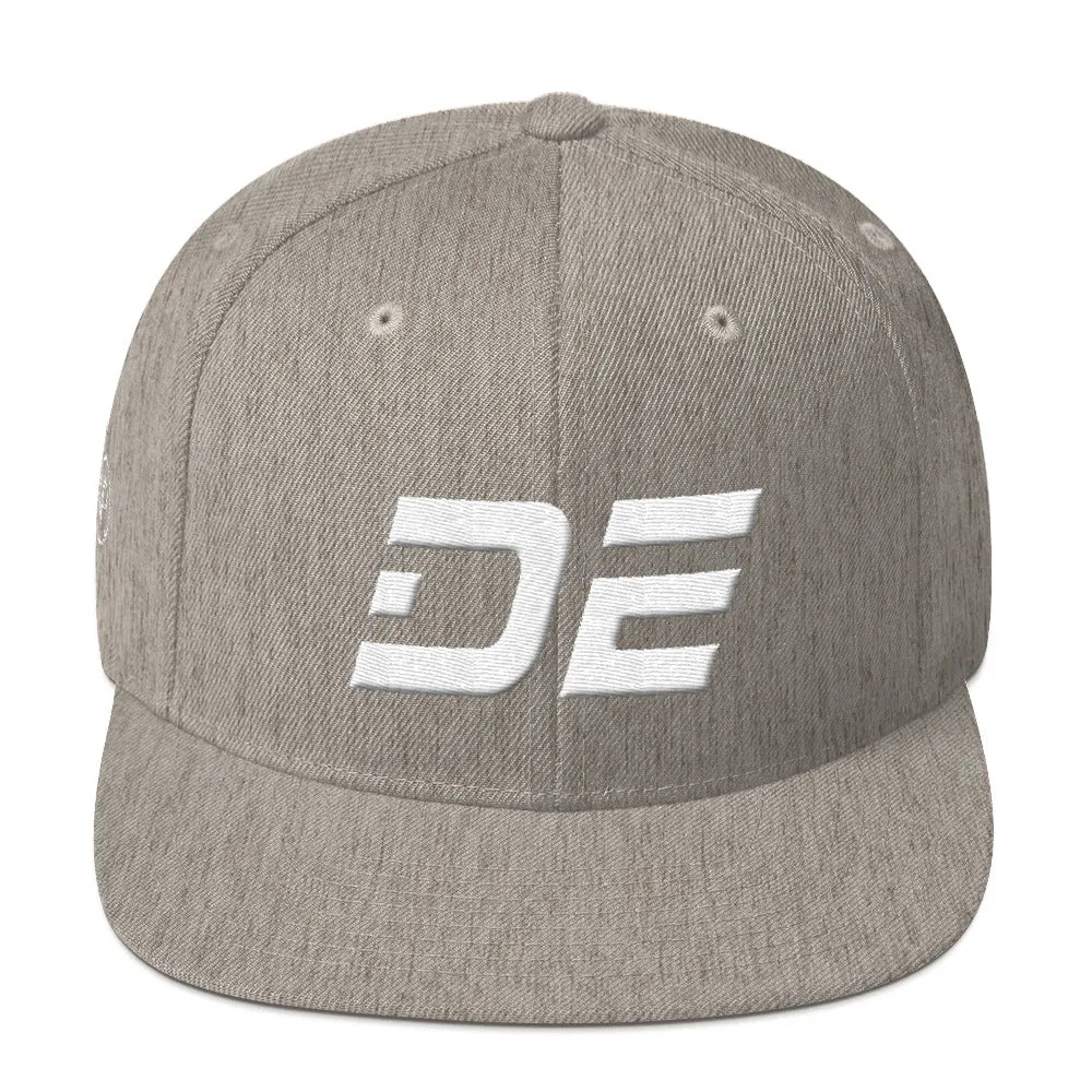 Delaware Hat - White Embroidery - DE - Multiple Hat Color Choices