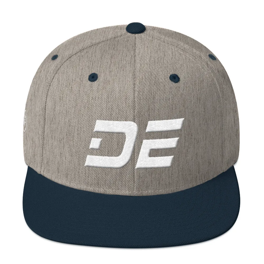 Delaware Hat - White Embroidery - DE - Multiple Hat Color Choices