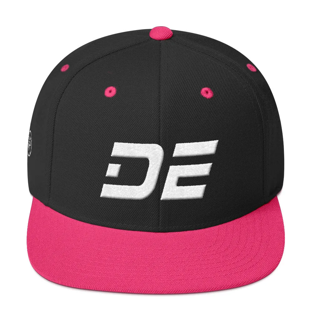 Delaware Hat - White Embroidery - DE - Multiple Hat Color Choices