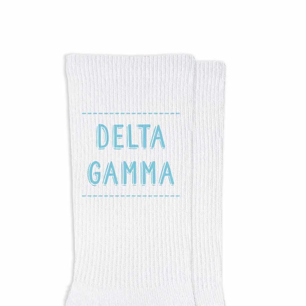 Delta Gamma Crew Socks - Shop Now