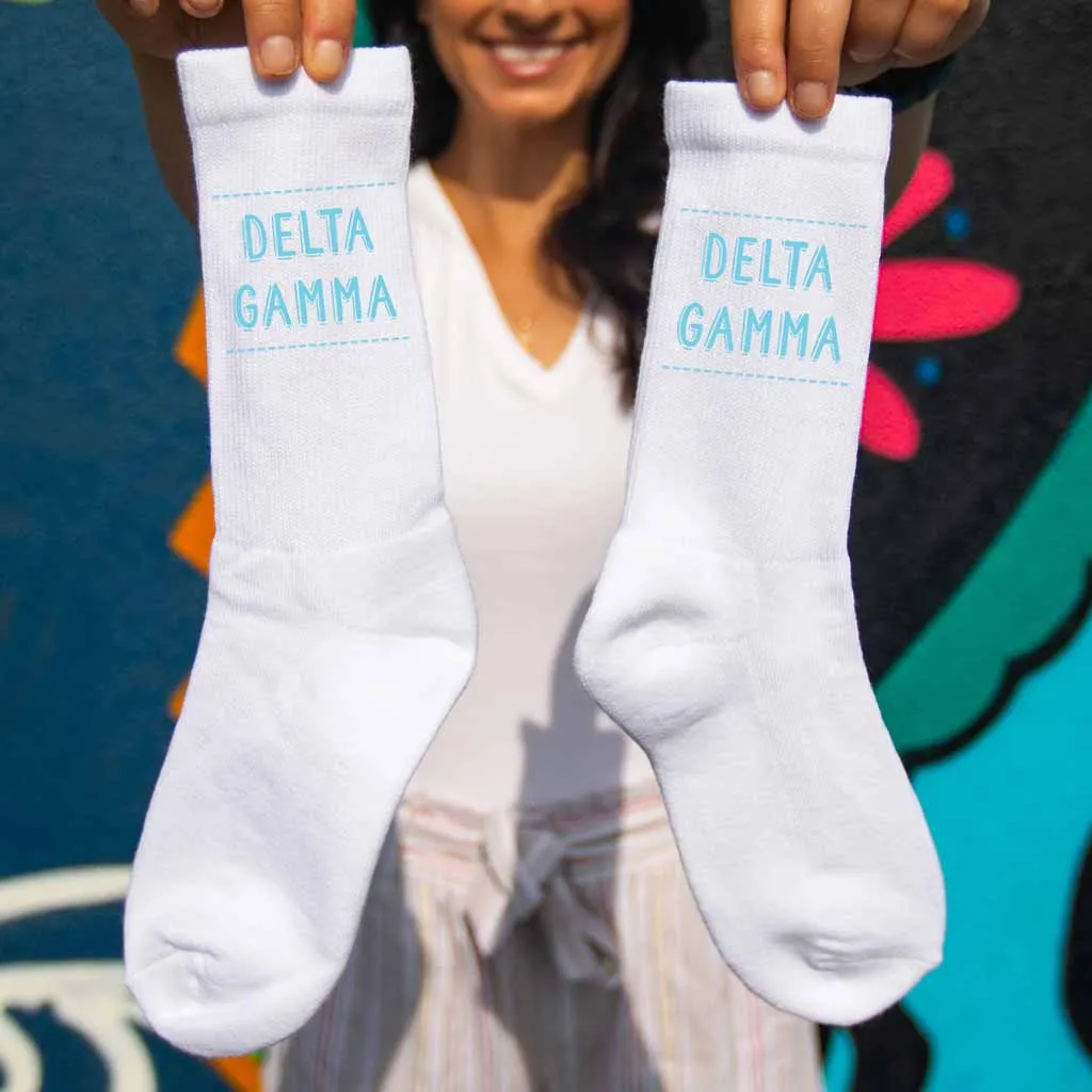 Delta Gamma Crew Socks - Shop Now