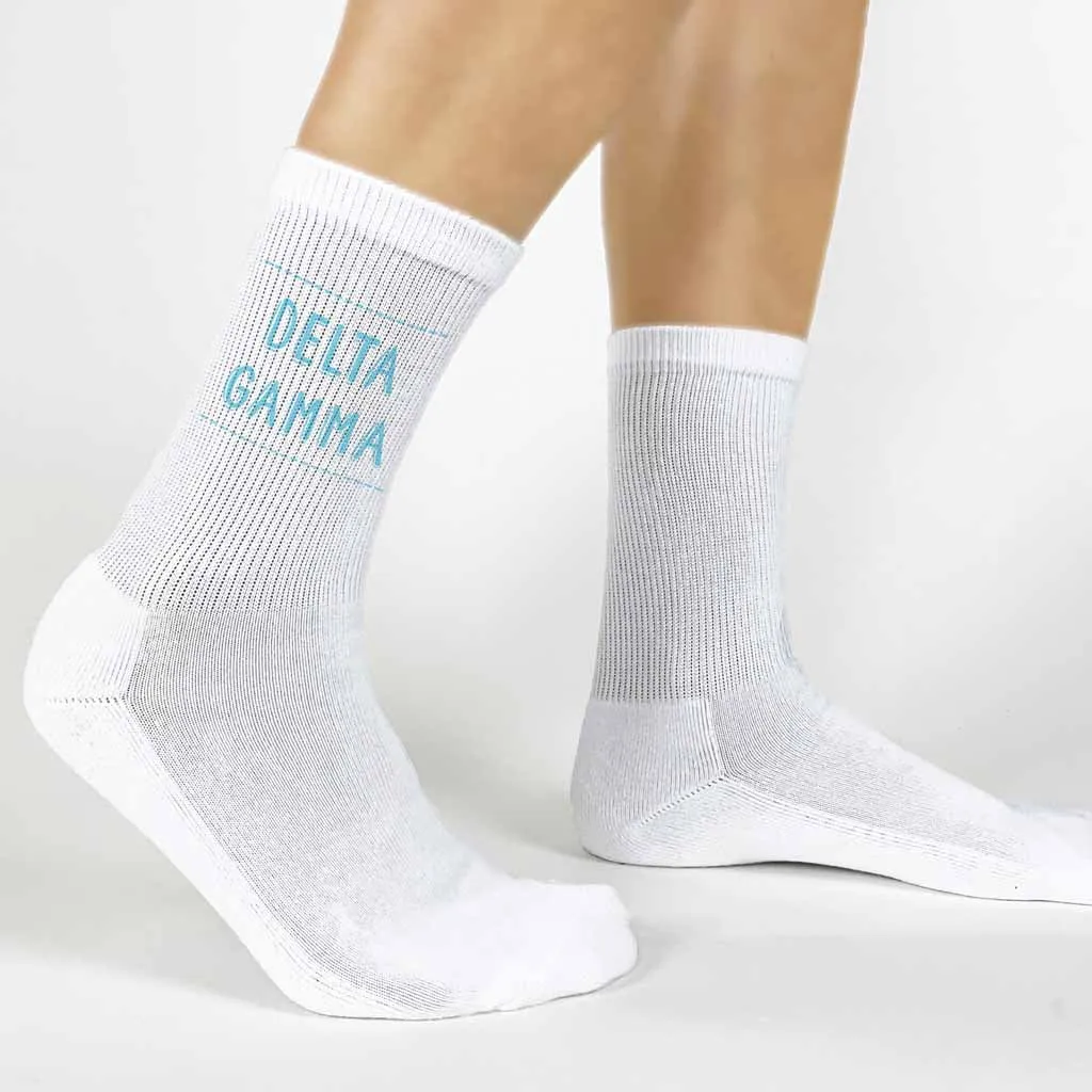 Delta Gamma Crew Socks - Shop Now