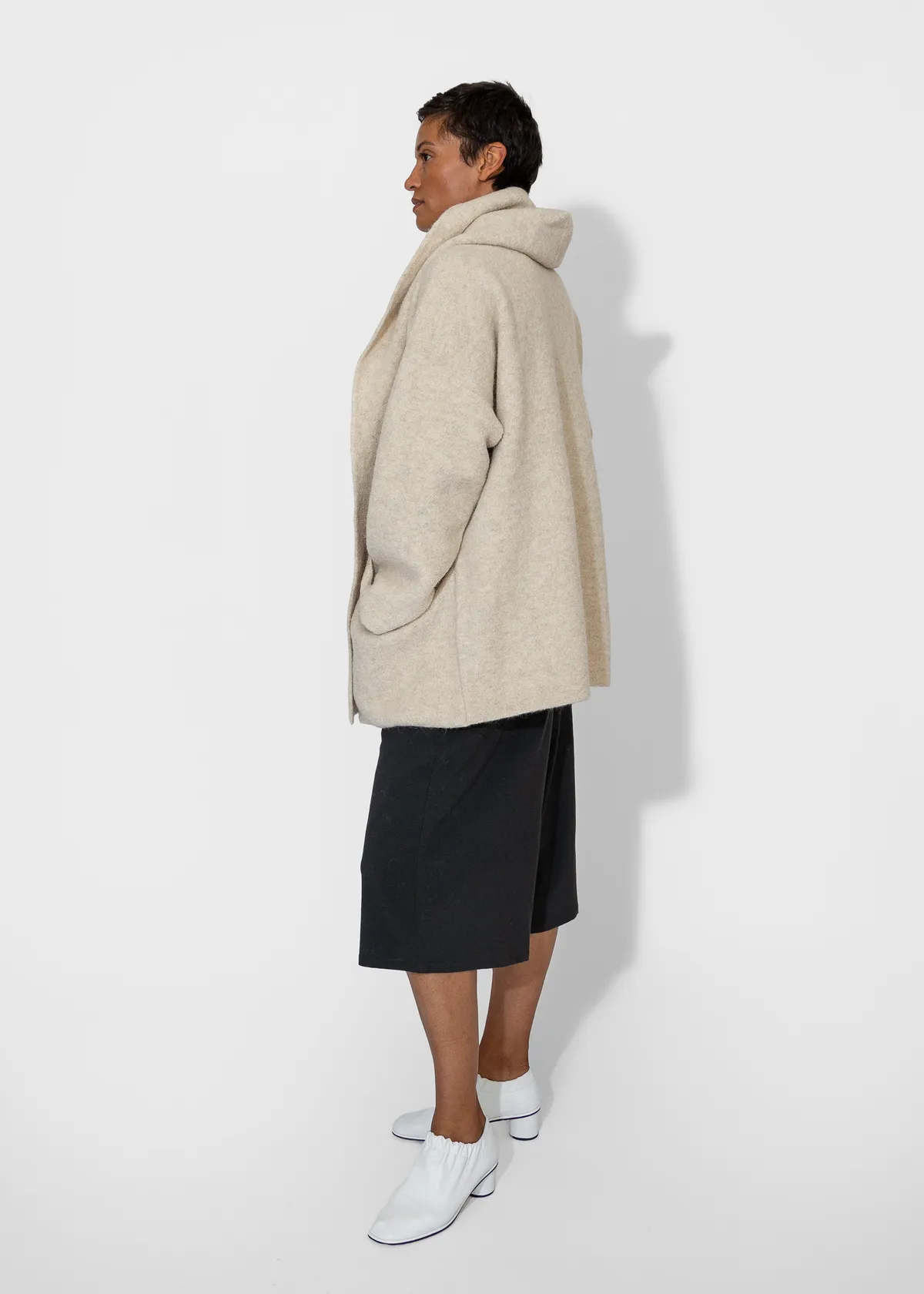 Double Face Coat - Ecru