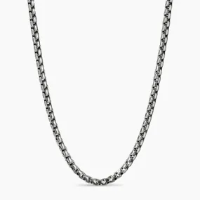 DREW STAINLESS MENS BOX CHAIN NECKLACE