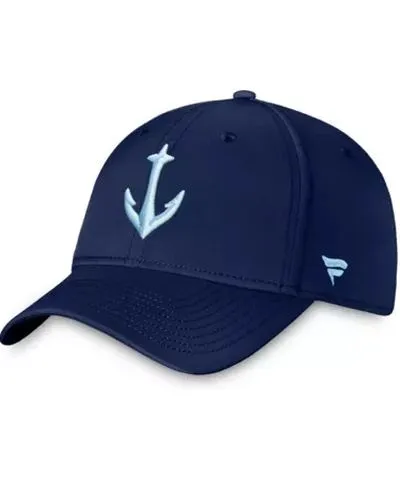 Fanatics Men's NHL Fanatics Deep Sea Seattle Kraken Secondary Logo Flex Hat