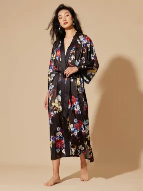 Floral Dragon Kimono Robe