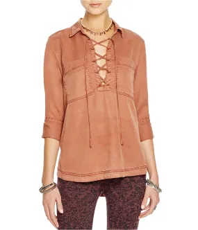 Free People Womens Under Your Spell Pullover Blouse