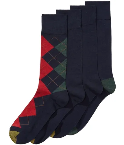 Gold Toe Mens 4 Pack Argyle Midweight Socks