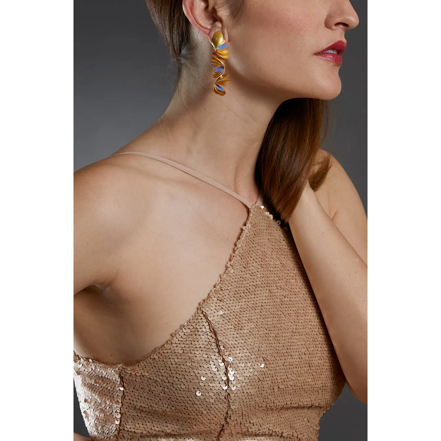 Golden Feather Earrings - Buy Online Now - Limited Stock Available