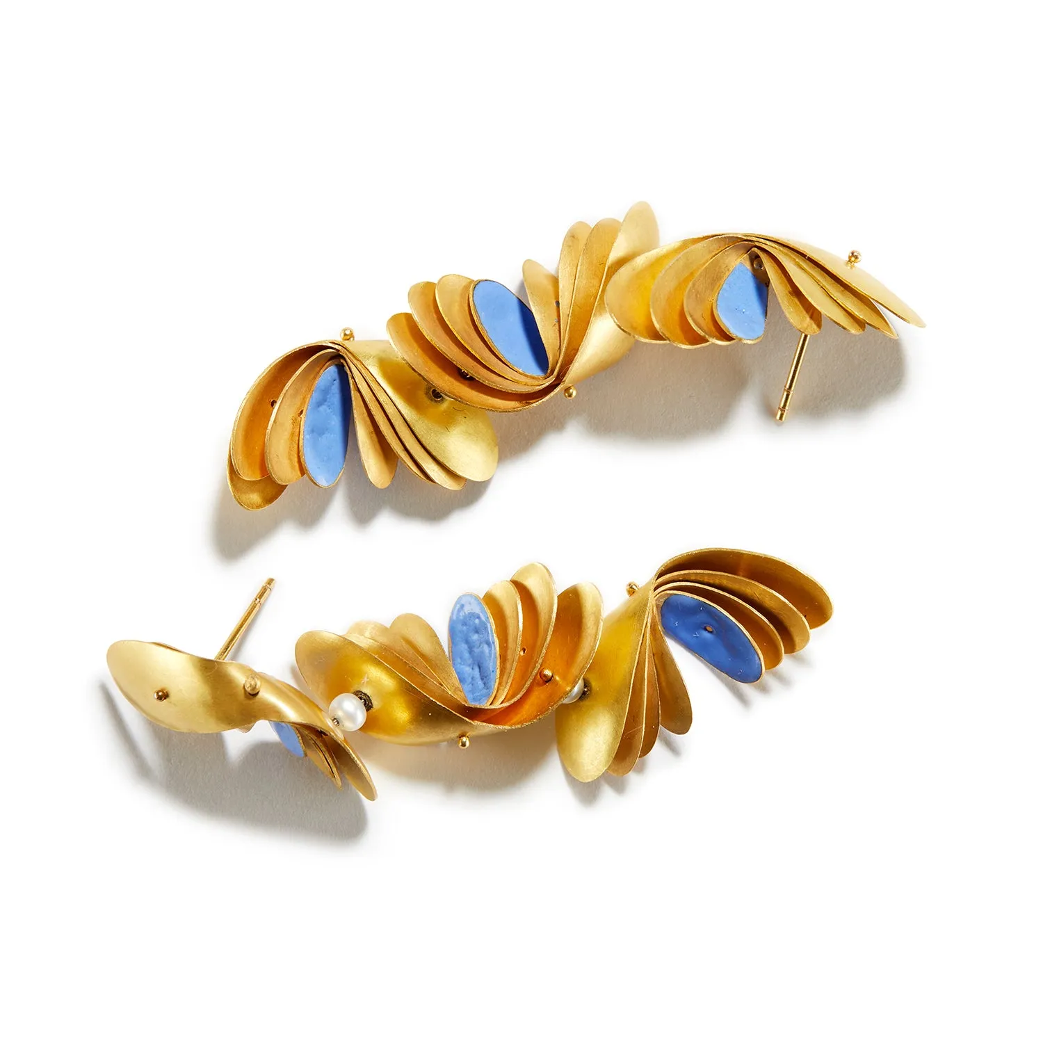 Golden Feather Earrings - Buy Online Now - Limited Stock Available