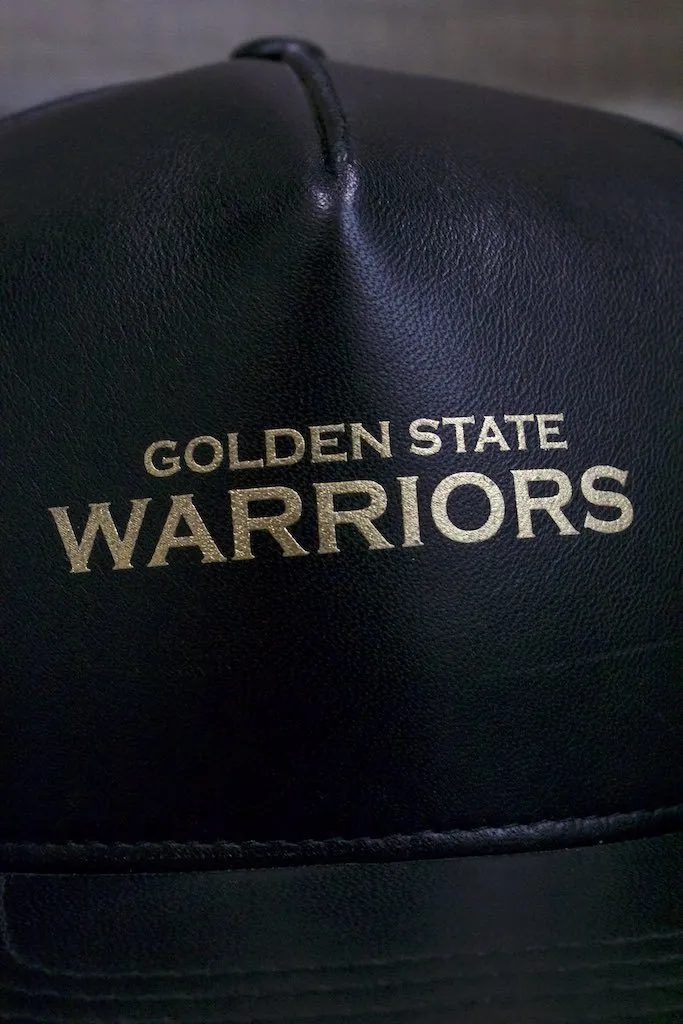 Golden State Warriors Black Snapback | Gold Foil Design