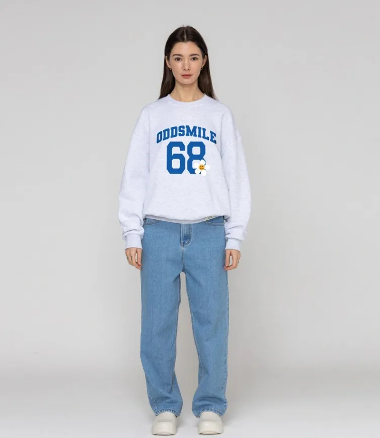 GRAVER  |[GRAVER]★ODDSMILE 68 FLOWER SMILE SWEATSHIRT