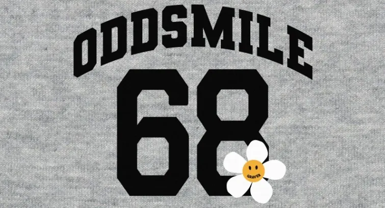 GRAVER  |[GRAVER]★ODDSMILE 68 FLOWER SMILE SWEATSHIRT