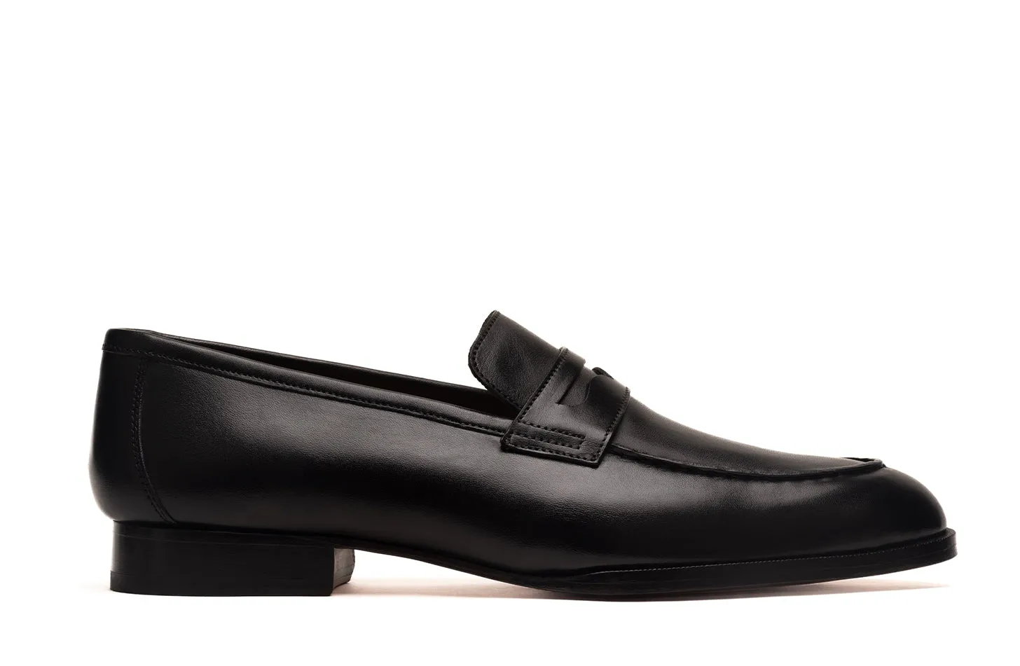 Handcrafted Penny Loafer with Apron Stitching.