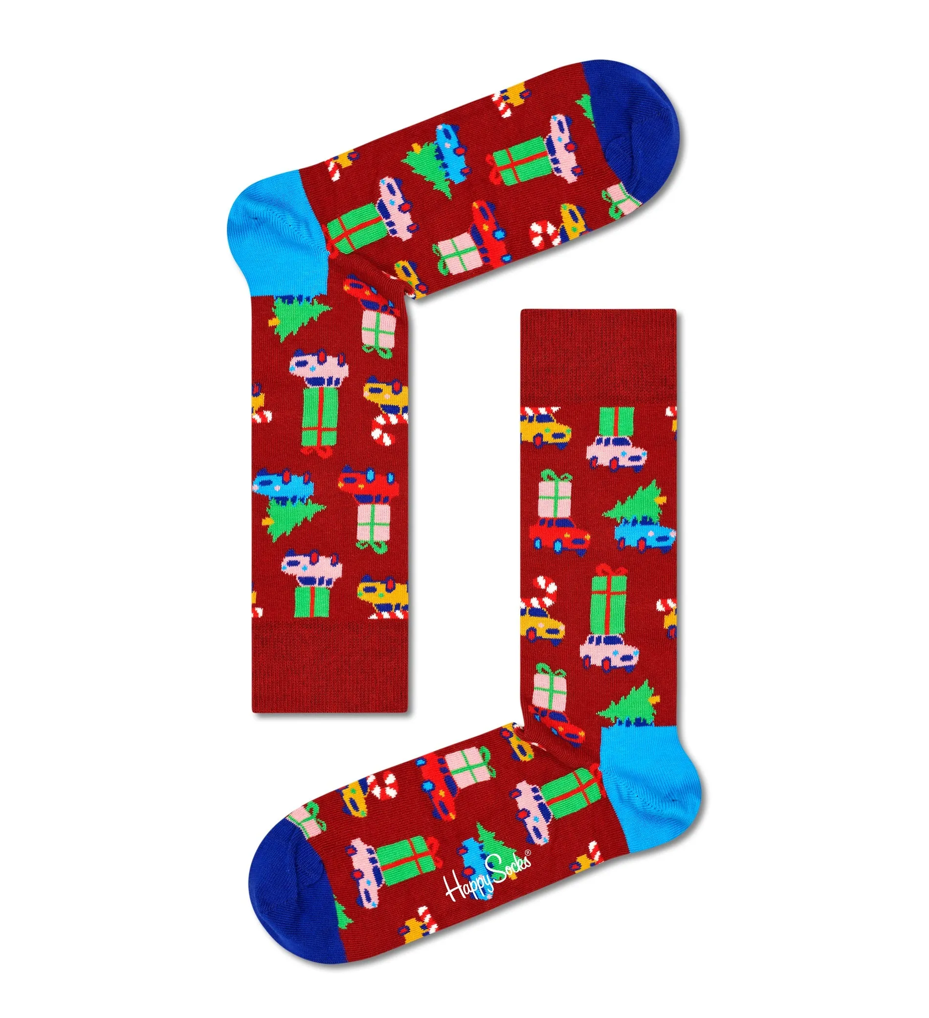 Happy Socks Holiday Vibes Crew Socks Gift Set (4-Pairs)