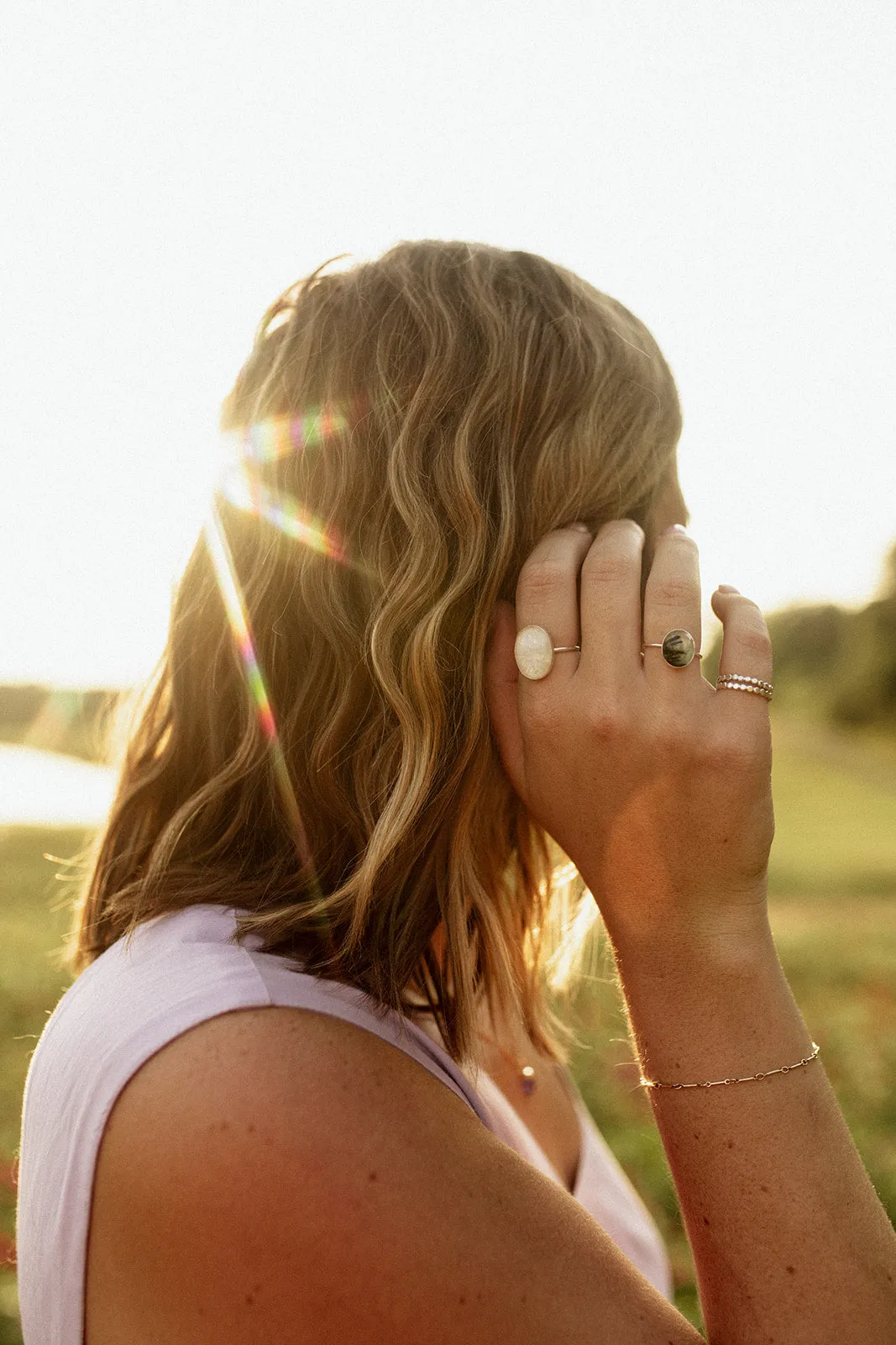 Harlequin Opal Ring (Vintage)