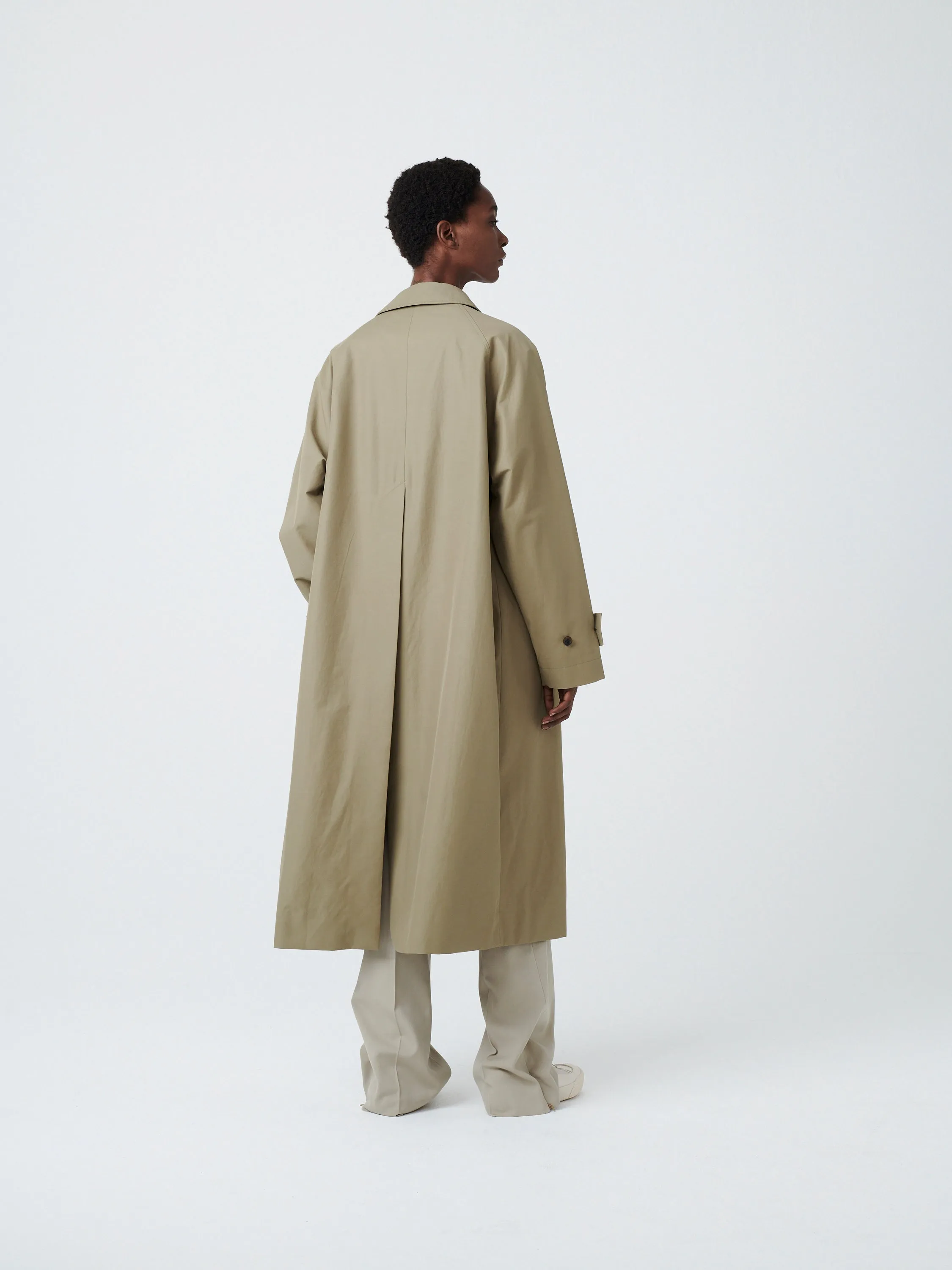 Holin Coated Cotton Coat - Birch