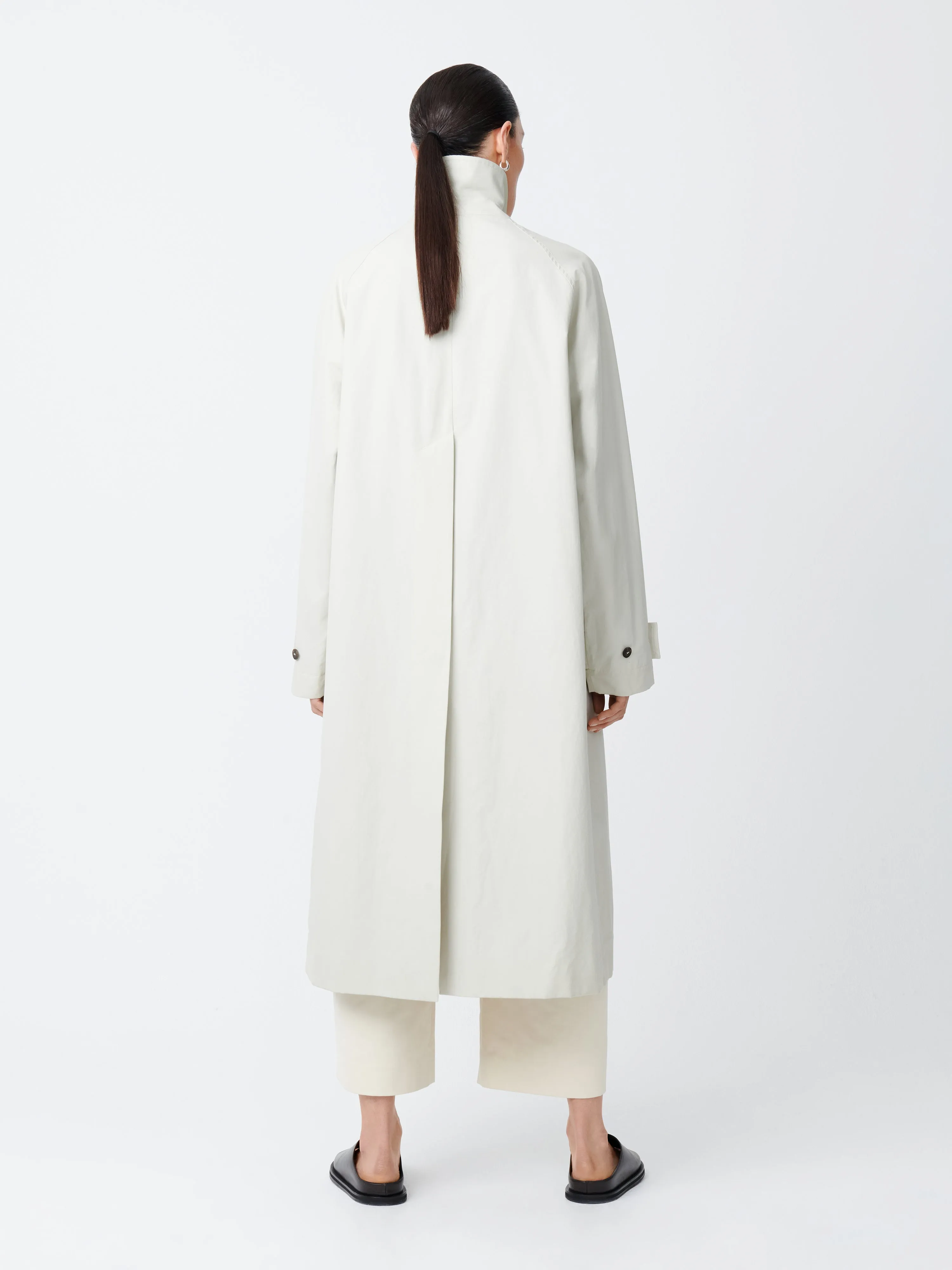 Holin Coated Cotton Coat - Dove