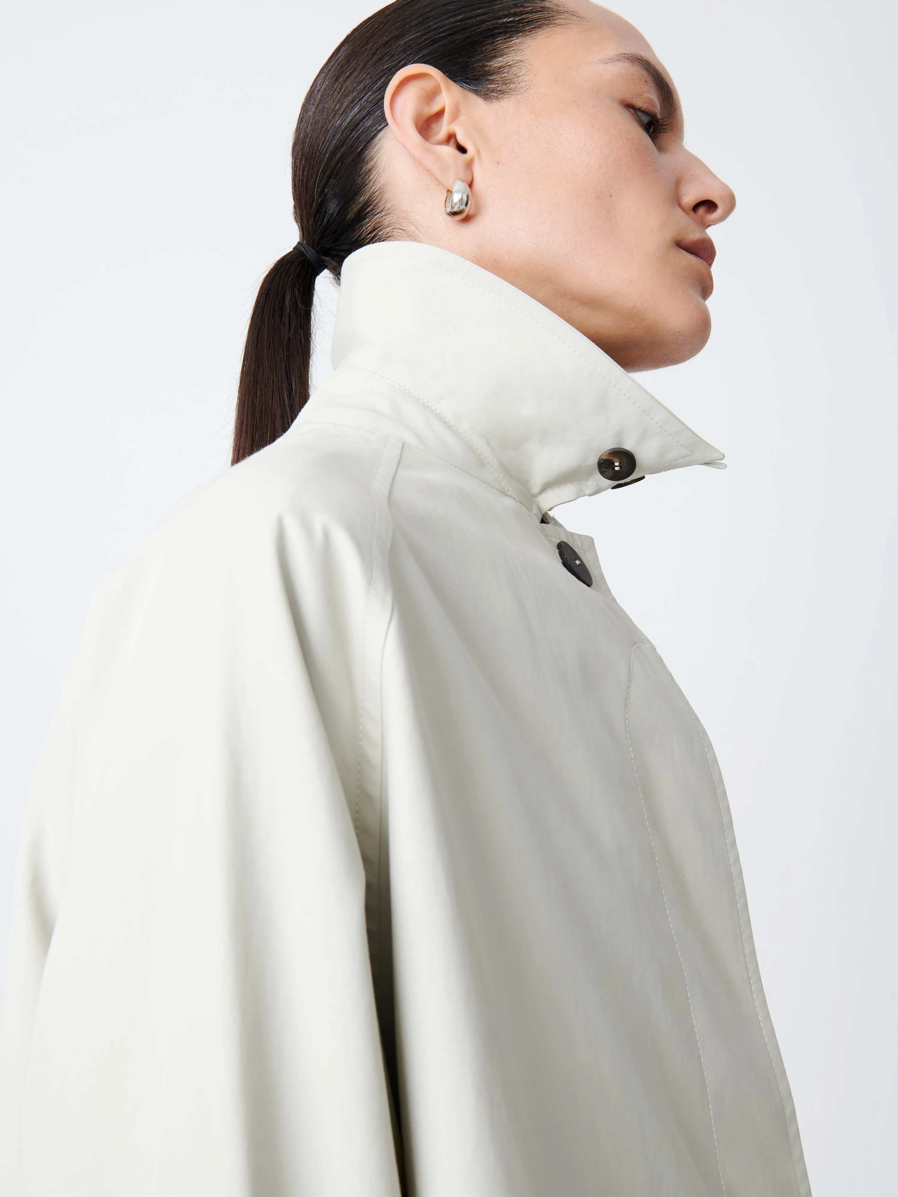 Holin Coated Cotton Coat - Dove