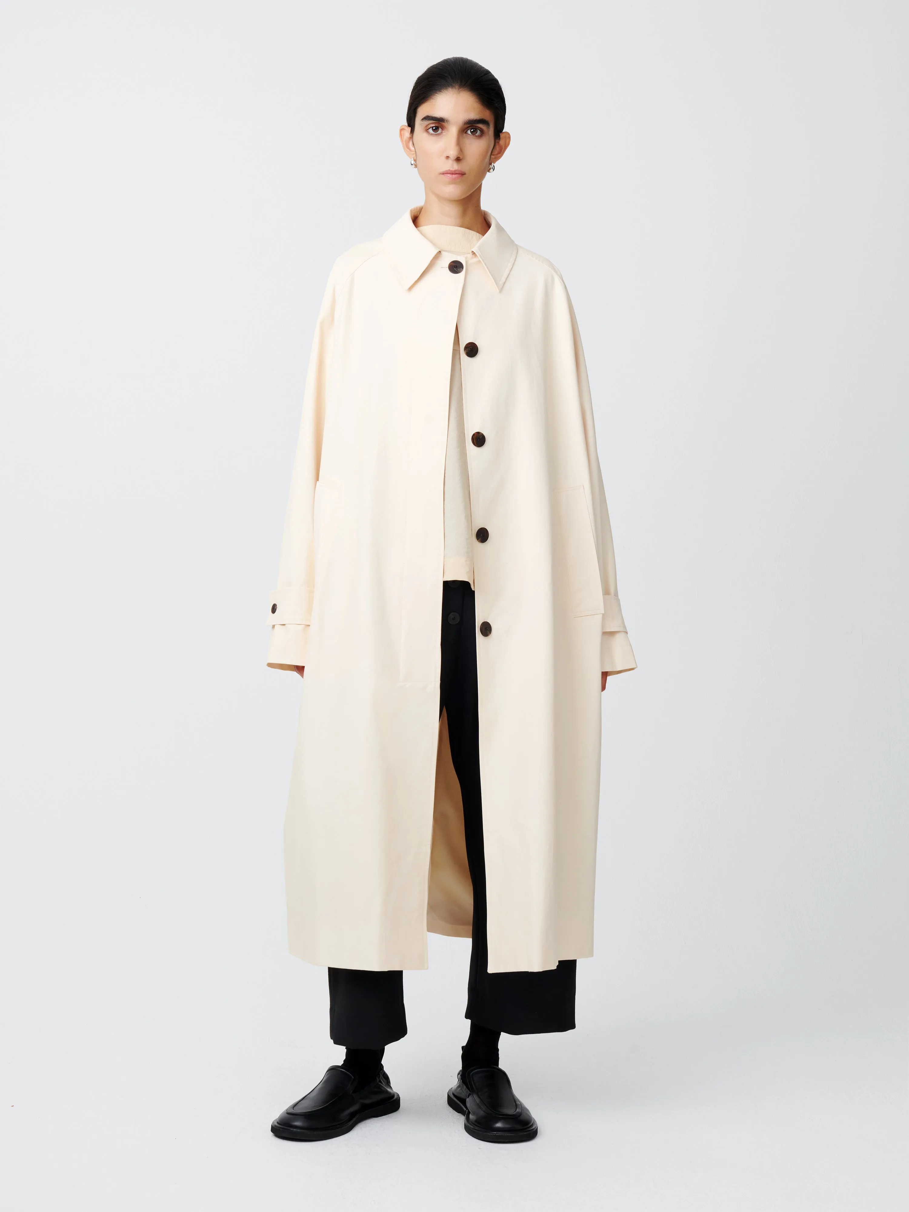 Holin Linen Coated Cotton Coat