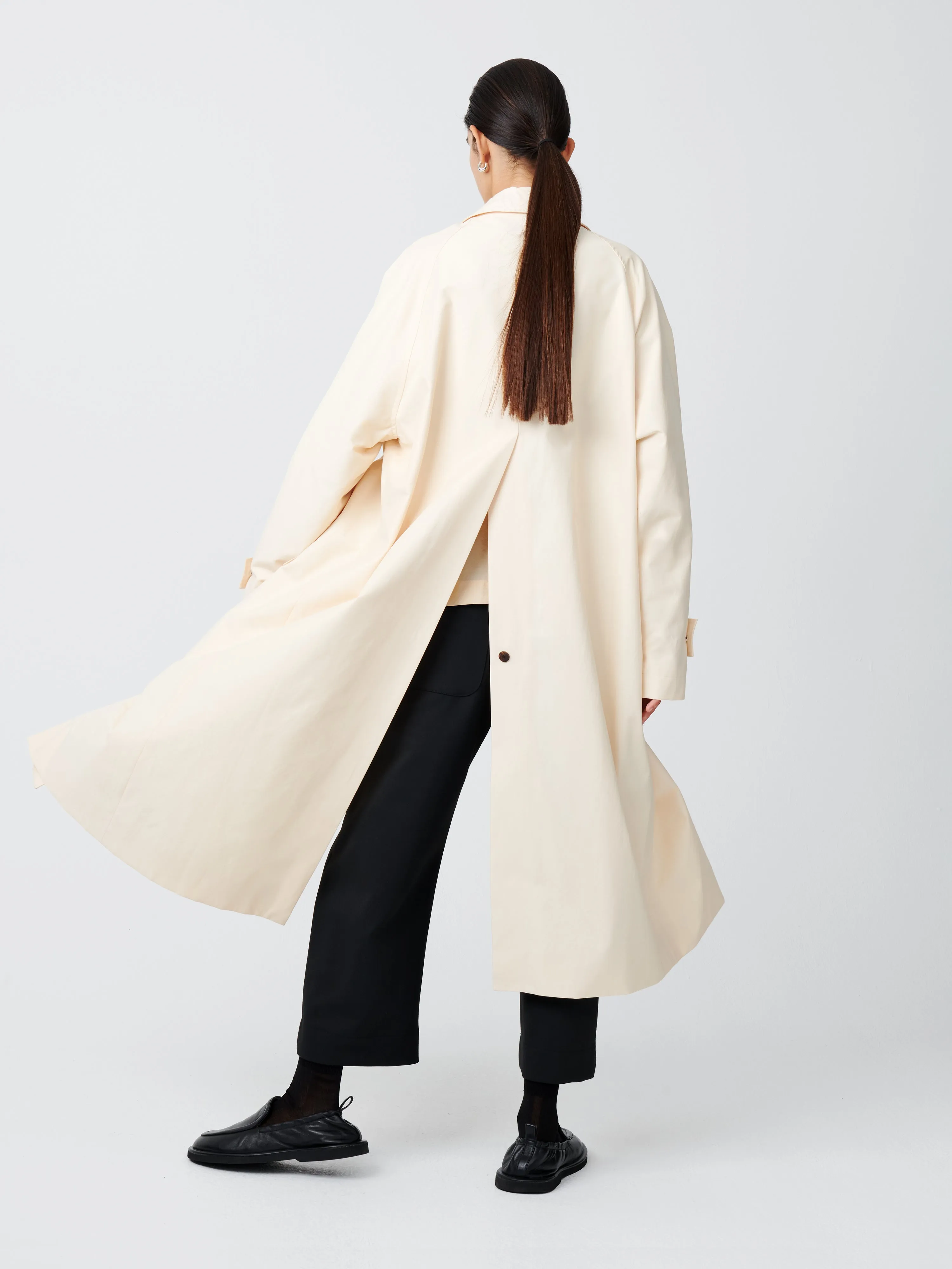 Holin Linen Coated Cotton Coat