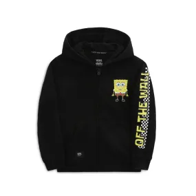 Hooded Sweater with Zipper Vans X SpongeBob Happy Face Black - Kids