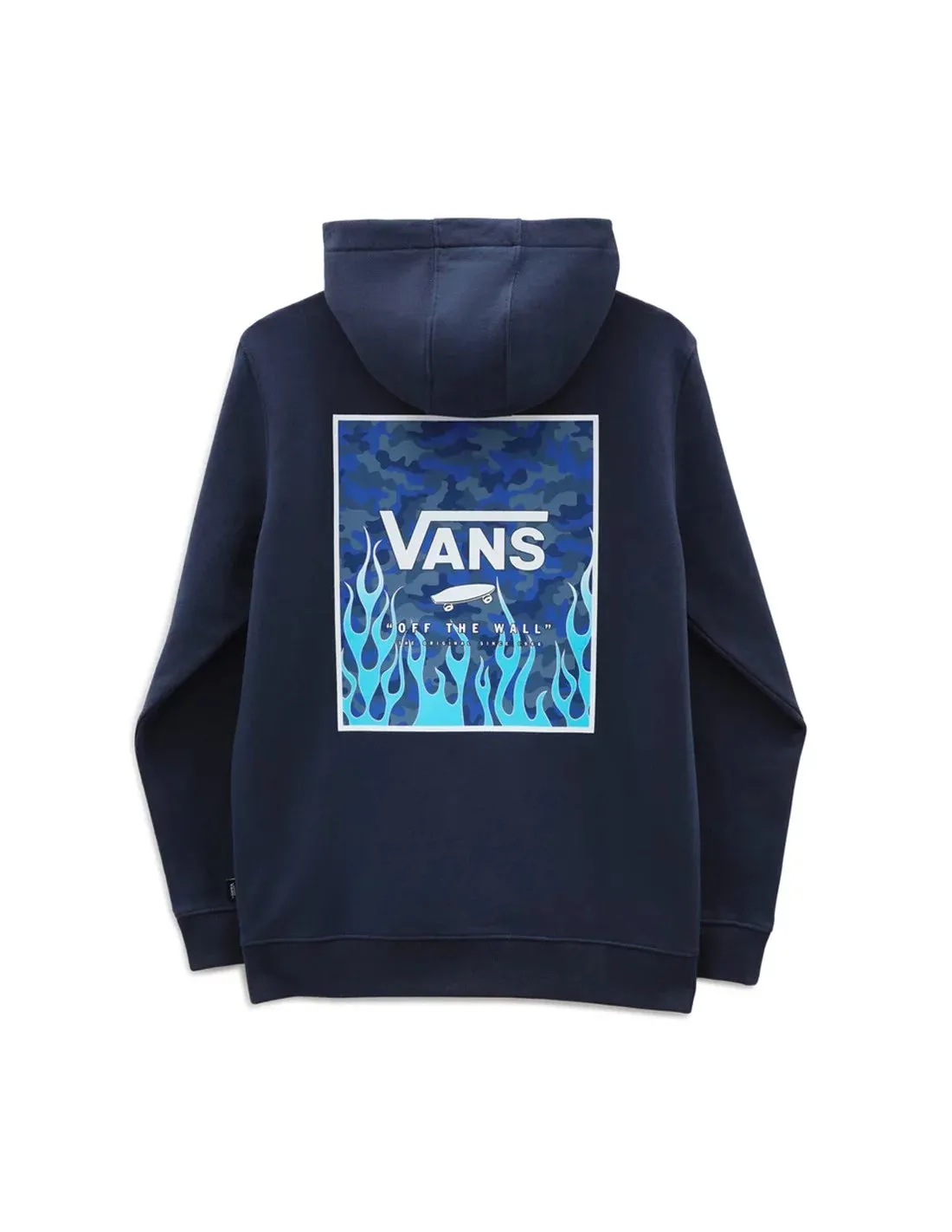 Hooded Vans By Print Box Back Po Dress Blues/camo Flame