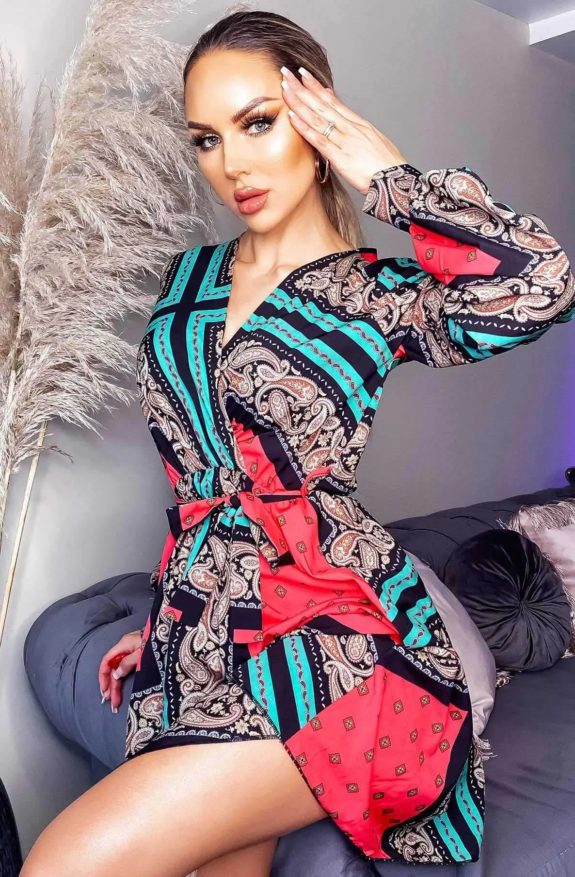 Indila Paisley Printed Dress