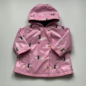 Jacadi Raincoat: Pink Dog Print, 18 Months.