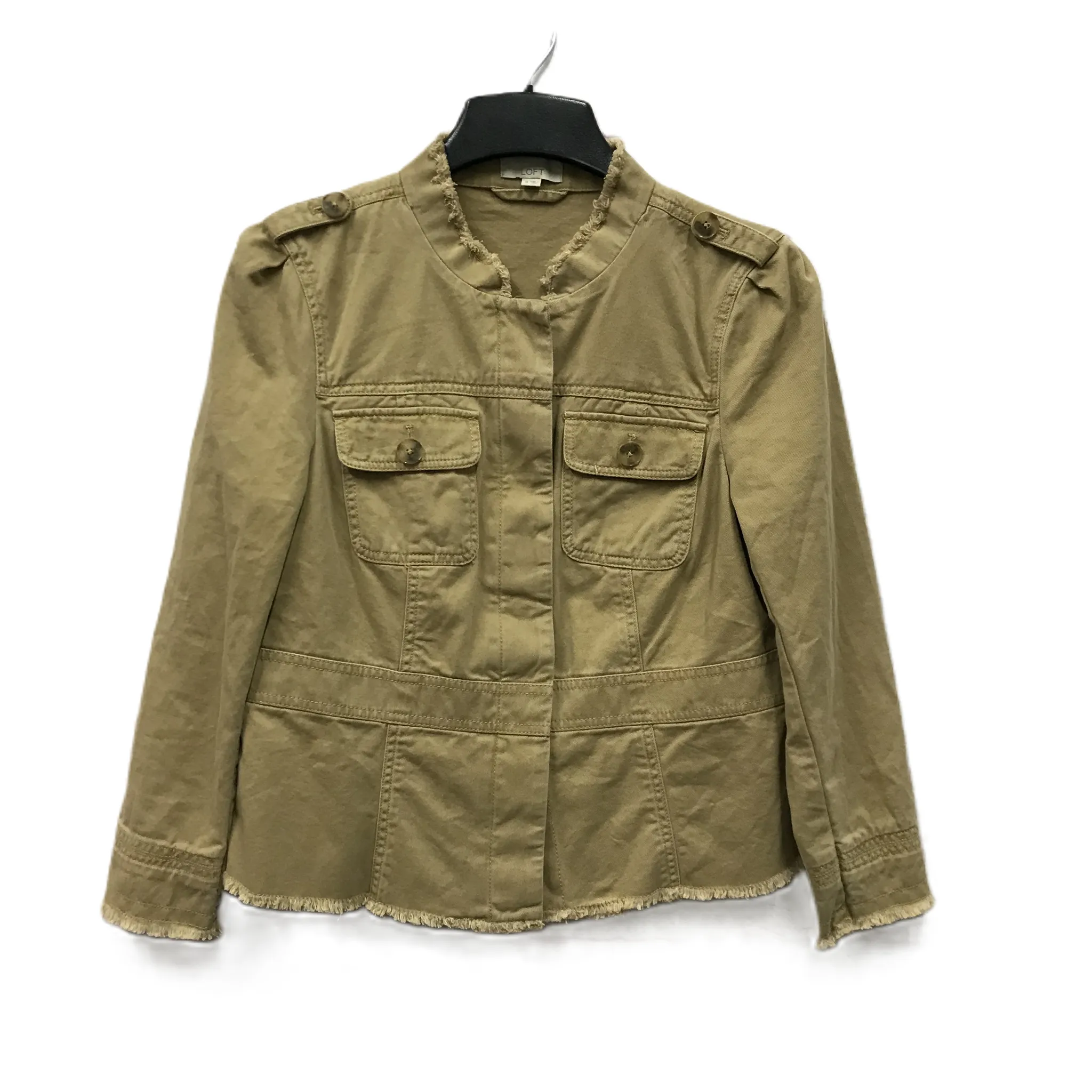 Jacket Utility By Loft In Tan, Size: M