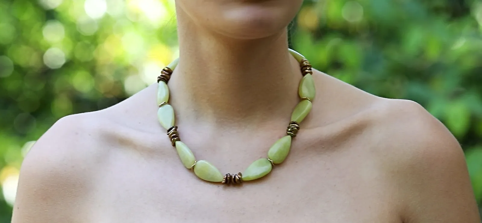 Jade Pearl Gold Necklace - Buy Now