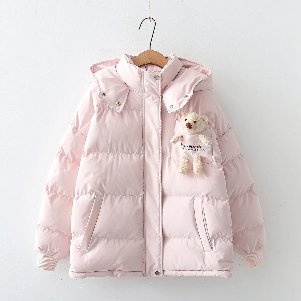 Japanese kawaii bear Winter coat with added thickness - BY8050