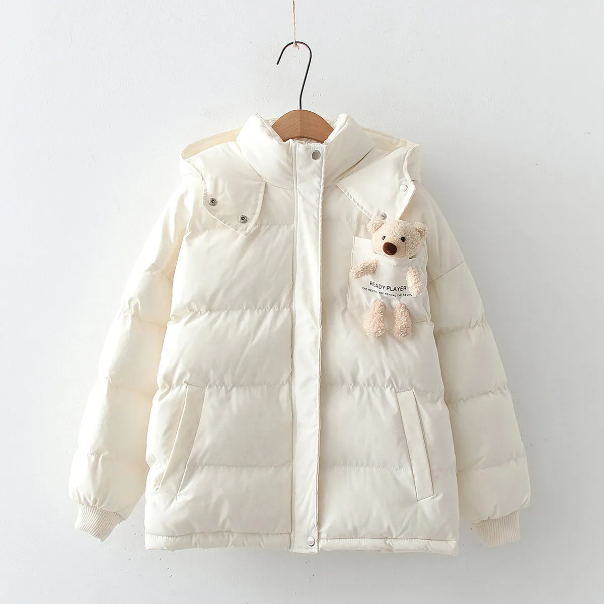 Japanese kawaii bear Winter coat with added thickness - BY8050