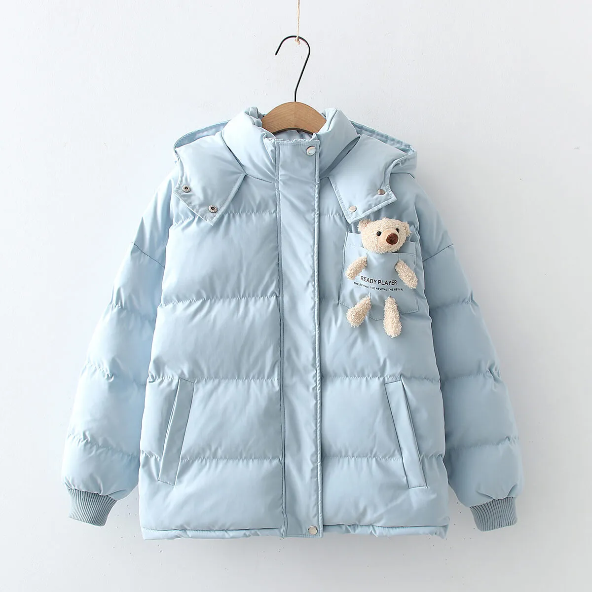 Japanese kawaii bear Winter coat with added thickness - BY8050