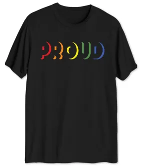 Jem Mens Proud Rainbow Graphic T-Shirt