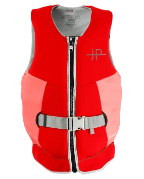 jetpilot red level 50 ladies neo vest 2023