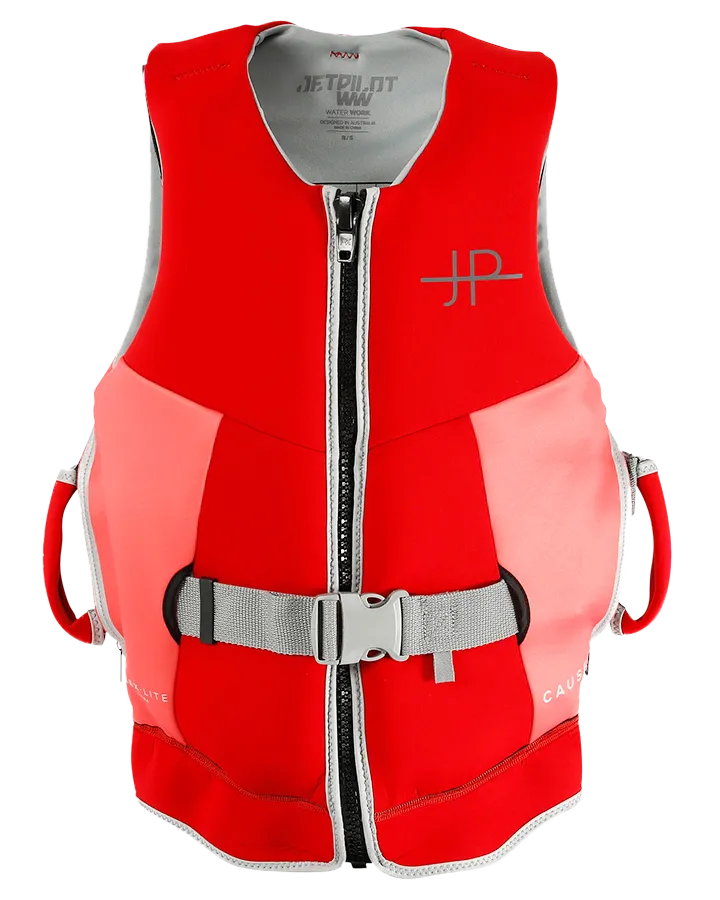 jetpilot red level 50 ladies neo vest 2023