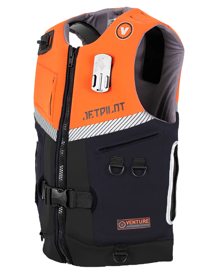 Jetpilot Venture Men's Neo Vest Black Orange Level 50 2023