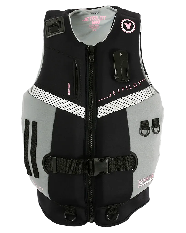 Jetpilot Venture Women's Neoprene Vest - Black/Charcoal - 2023