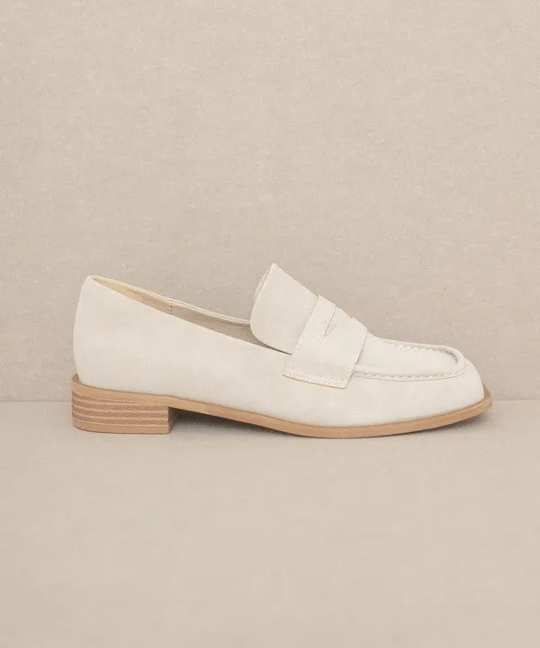 June Showers - Square Toe Penny Loafers - Shop now for trendy square toe penny loafers from June Showers. Versatile and stylish,