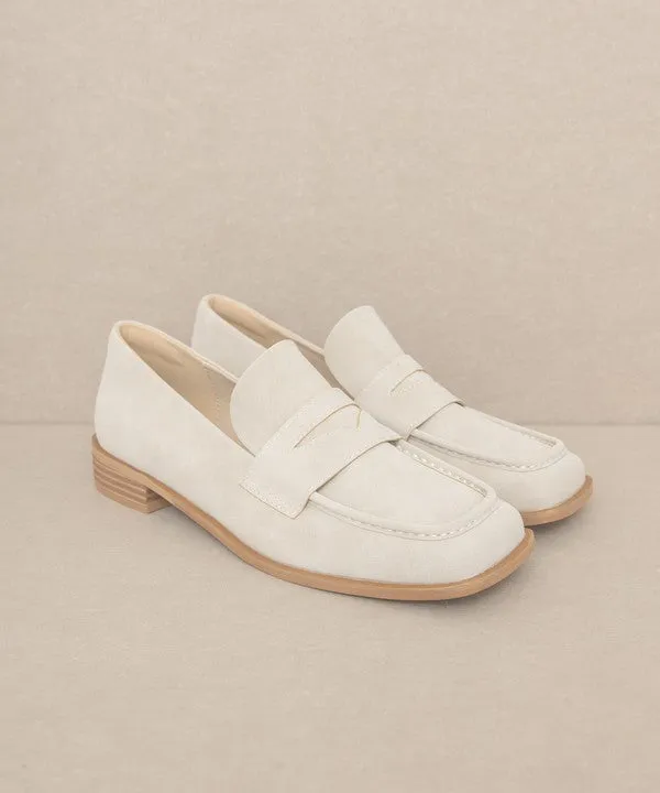 June Showers - Square Toe Penny Loafers - Shop now for trendy square toe penny loafers from June Showers. Versatile and stylish,