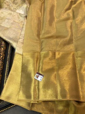 Kalyanamalika - Pure Golden Kanjeevaram Silk Sari for Women