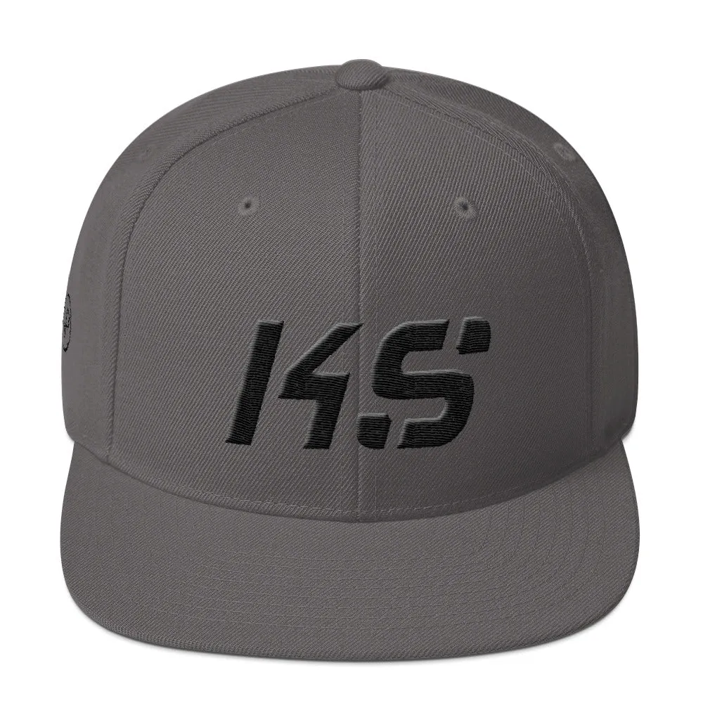 Kansas Flat Brim Hat with Black Embroidery - KS - Multiple Hat Color Options Available.