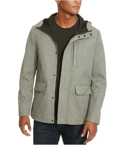 Kenneth Cole Mens High Neck Raincoat