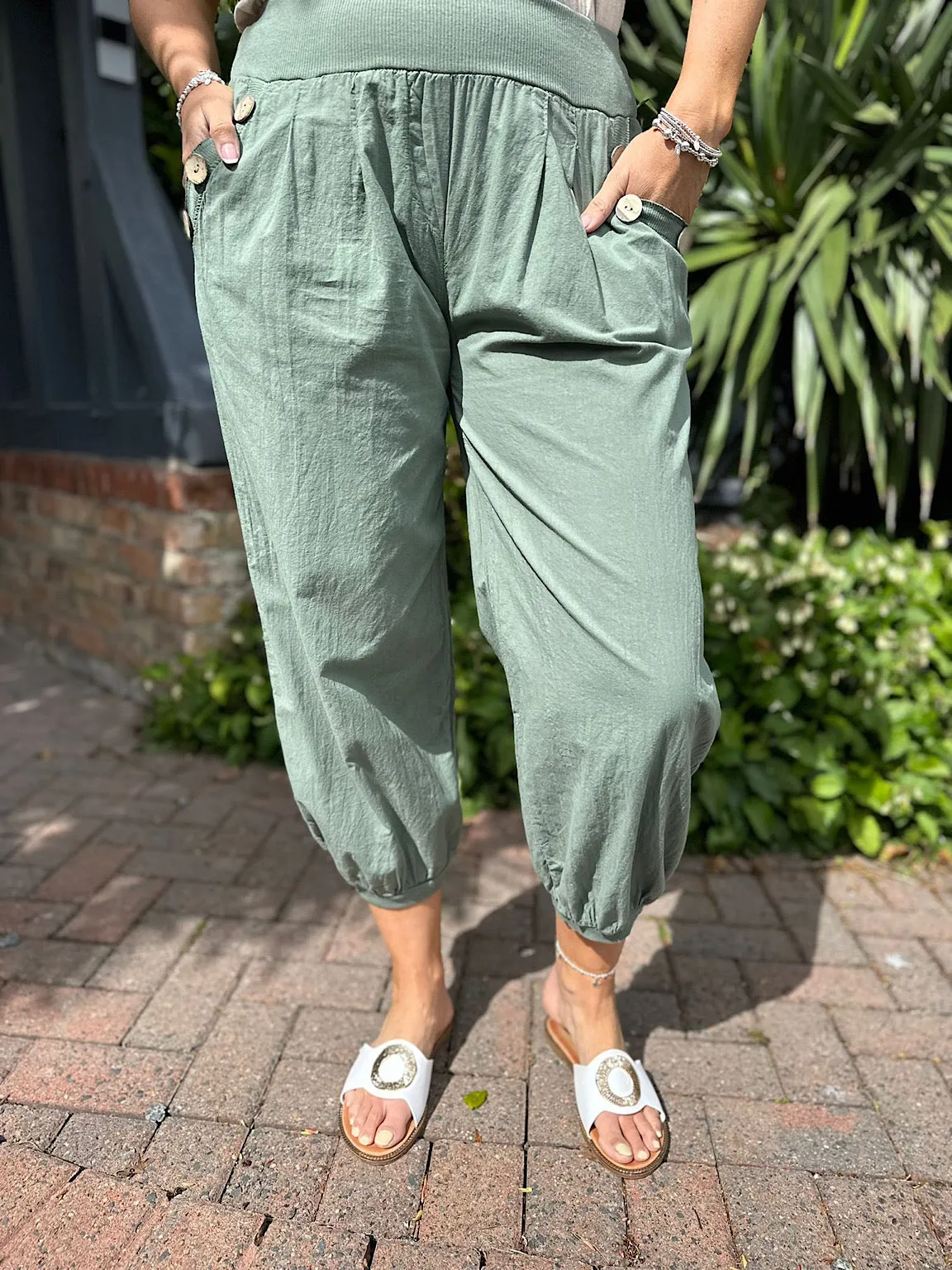 Khaki Pocket Trousers