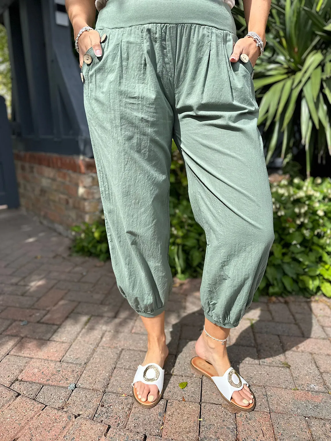 Khaki Pocket Trousers