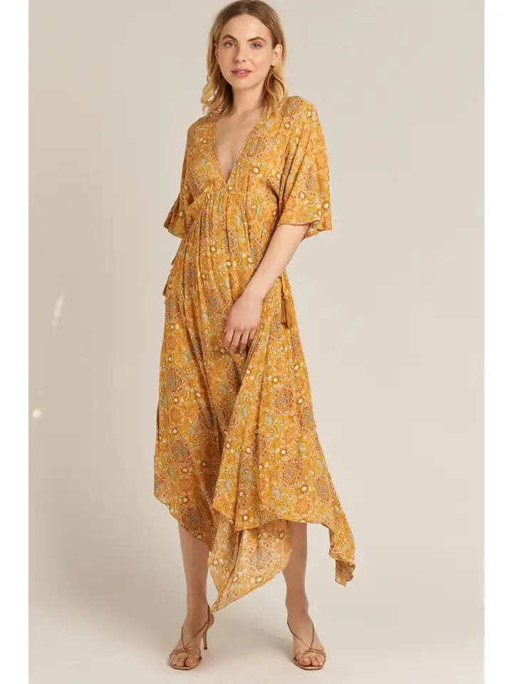 Kimono Maxi Dress Print