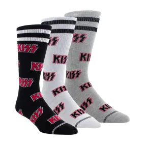 Kiss 3-pack Crew Socks - Shop Now!