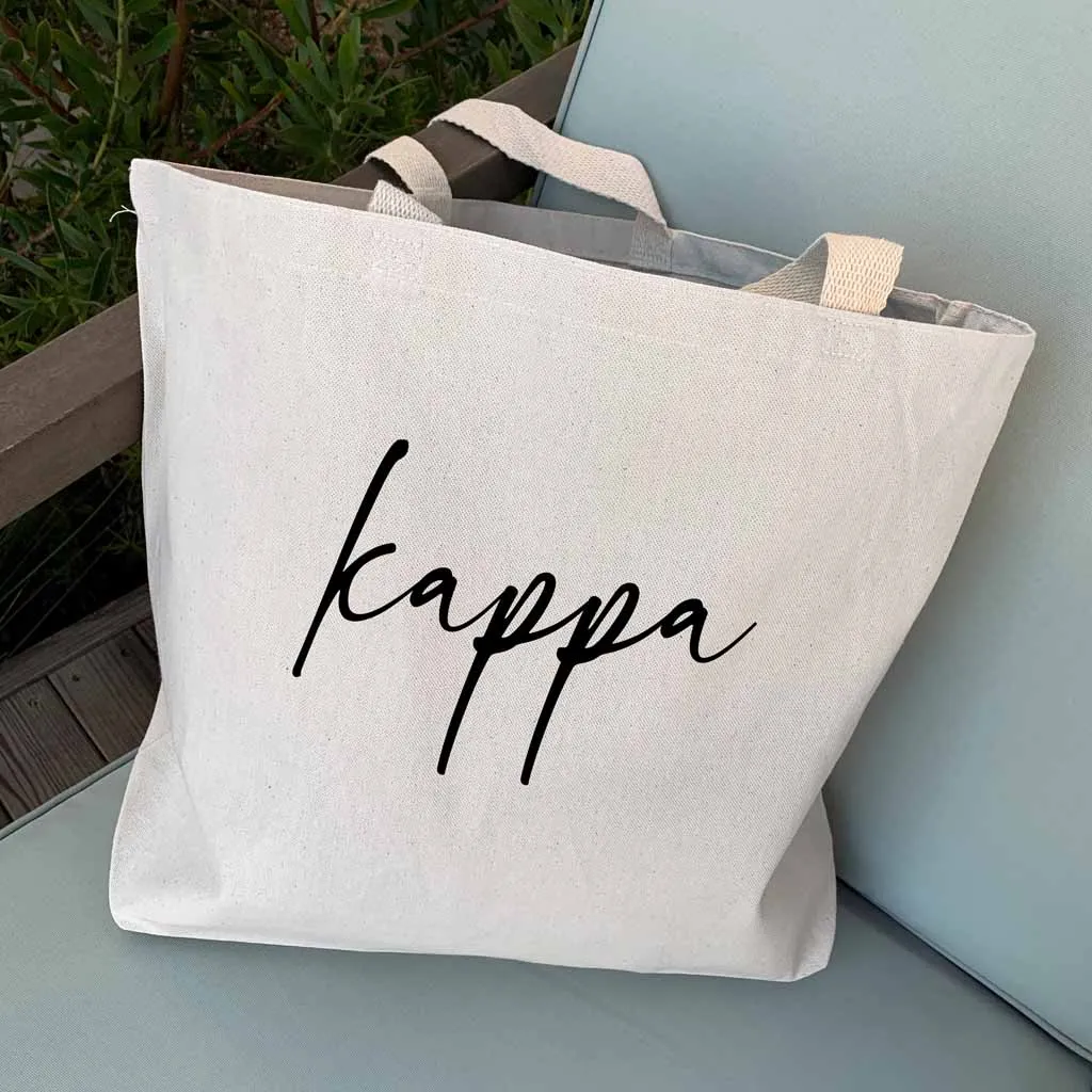 KKG Script Writing Nickname Tote Bag