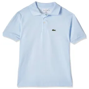 Lacoste Boys Short Sleeve Classic Pique Polo Shirt (Rill Light Blue)